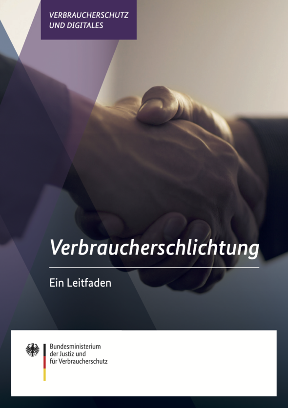 Coverbild für Leitfaden zum Thema „Verbraucherschlichtung“